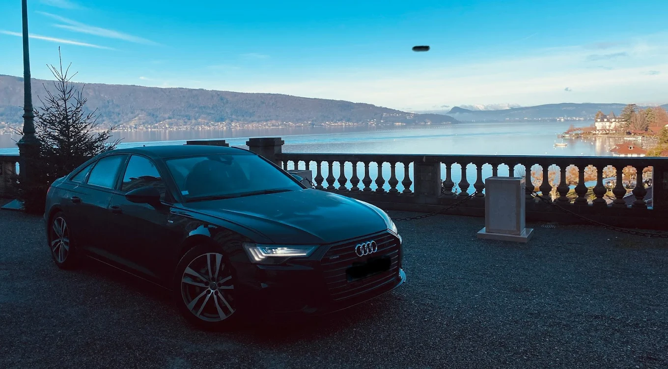 Audi A6 noire, berline premium